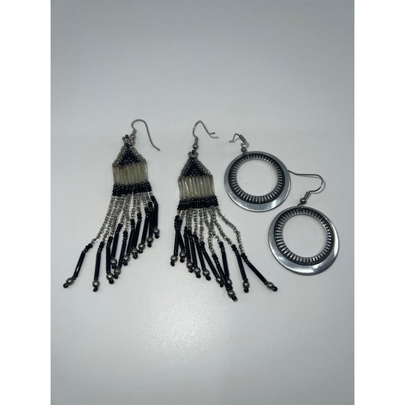 Native American Beaded Earring Set of 2 - Picture 2 of 2